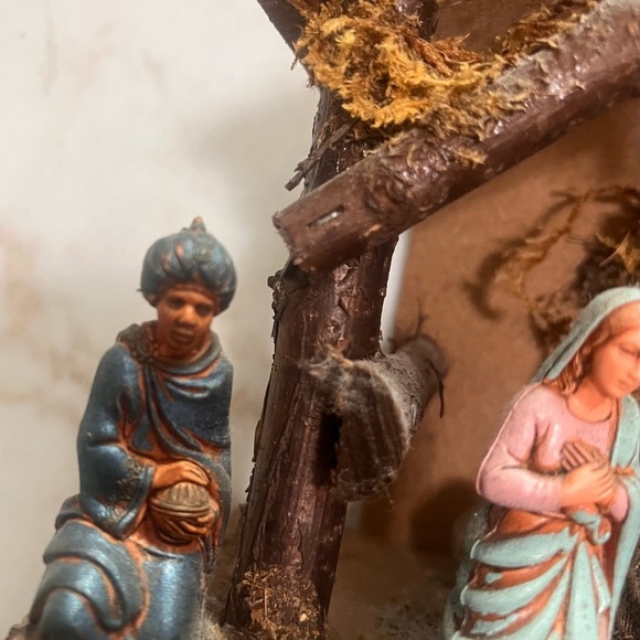 Handcrafted Vintage Made In Italy Hand painted Nativity Three Wise Men Beautiful - Picture 9 of 16